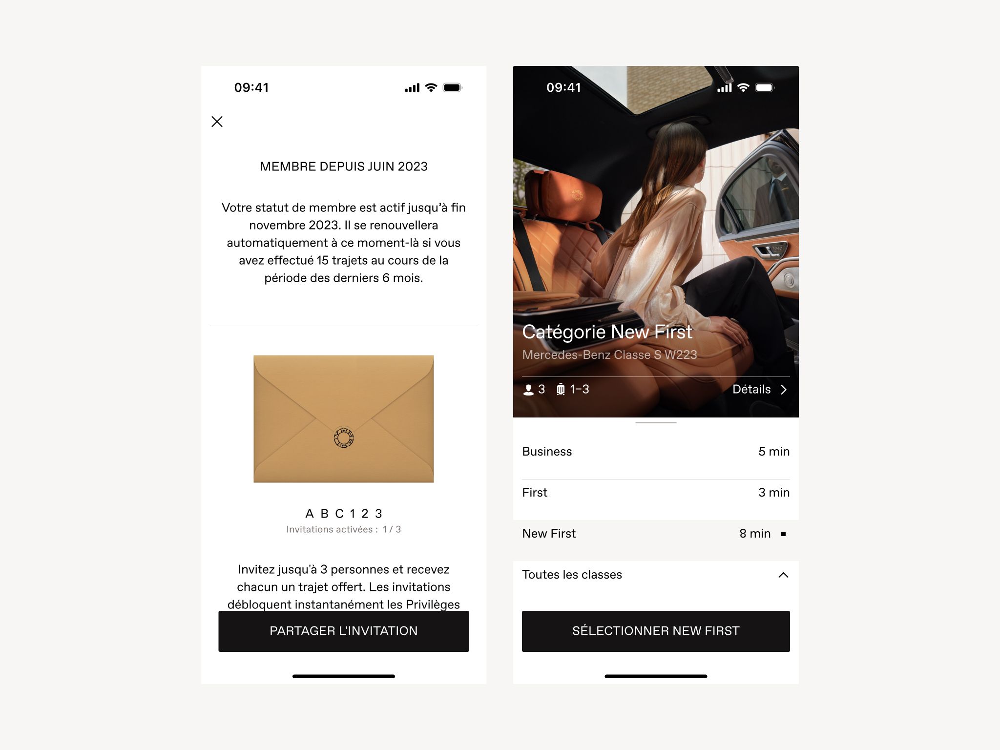 Wheely Membership App FR